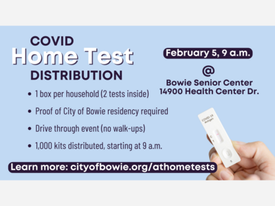 Drive-Up: Free COVID-19 Home Test Kit Distribution