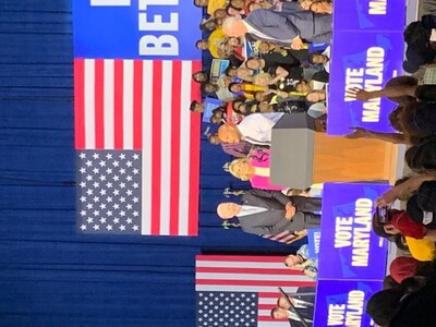 Biden warns ‘democracy at risk’ during Bowie State rally