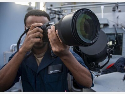 Navy sailor from Bowie conducts nautical drill aboard warship
