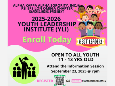 2025-2026 Youth Leadership Institute (YLI) Enrollment Ends October 3