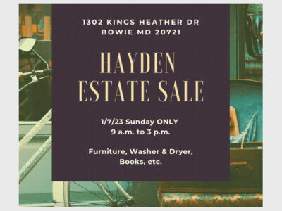 Hayden Estate Sale