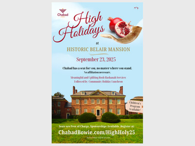 High Holidays Services at Historical Belair Mansion 