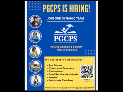 PGCPS Is Hiring All Positions!