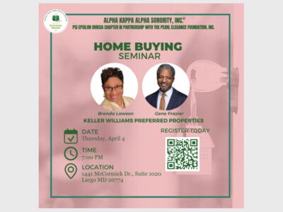Alpha Kappa Alpha Sorority, Incorporated® Psi Epsilon Omega Chapter hosts a free homebuyer’s workshop,  Managing the Homebuying Process in a Challenging Financial Market”
