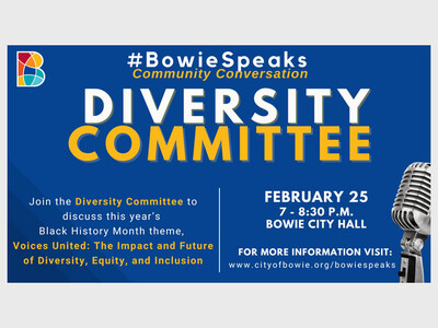 #BowieSpeaks Community Conversation- Black History Month- City of Bowie