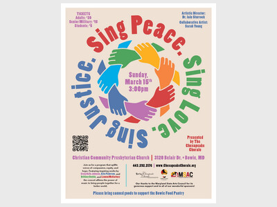 Chesapeake Chorale: Sing Peace, Sing Love, Sing Justice
