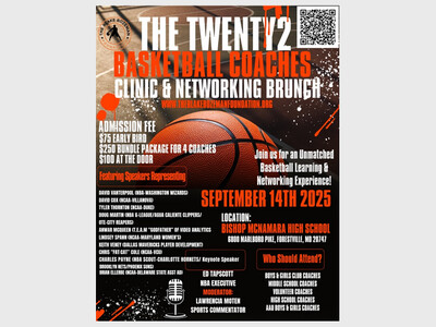 Twenty2 Basketball Coaches Clinic & Networking Brunch